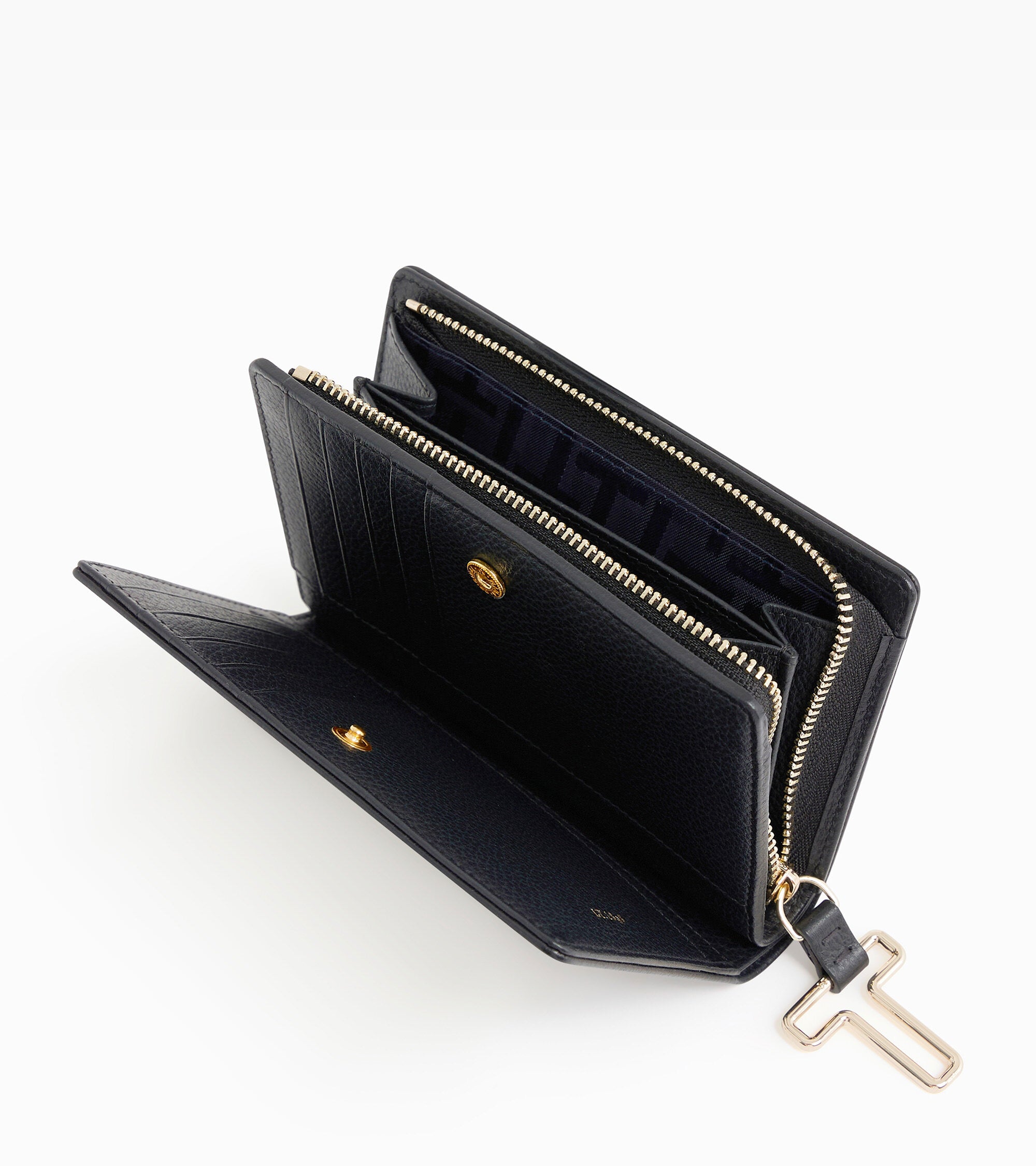 Cartera mediana modelo Juliette de cuero granulado