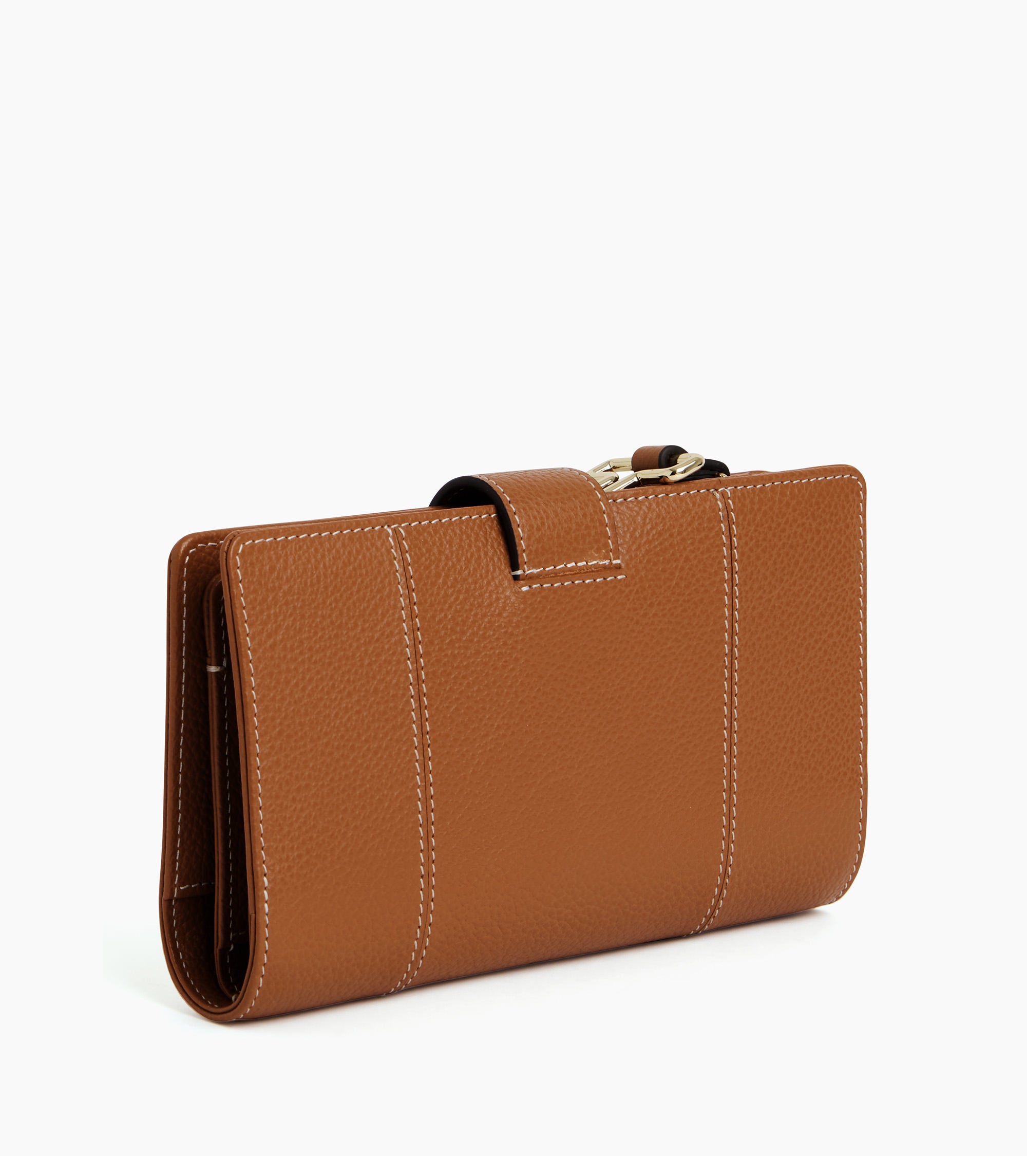 Billetera con bolsillo para monedas Juliette en cuero graneado