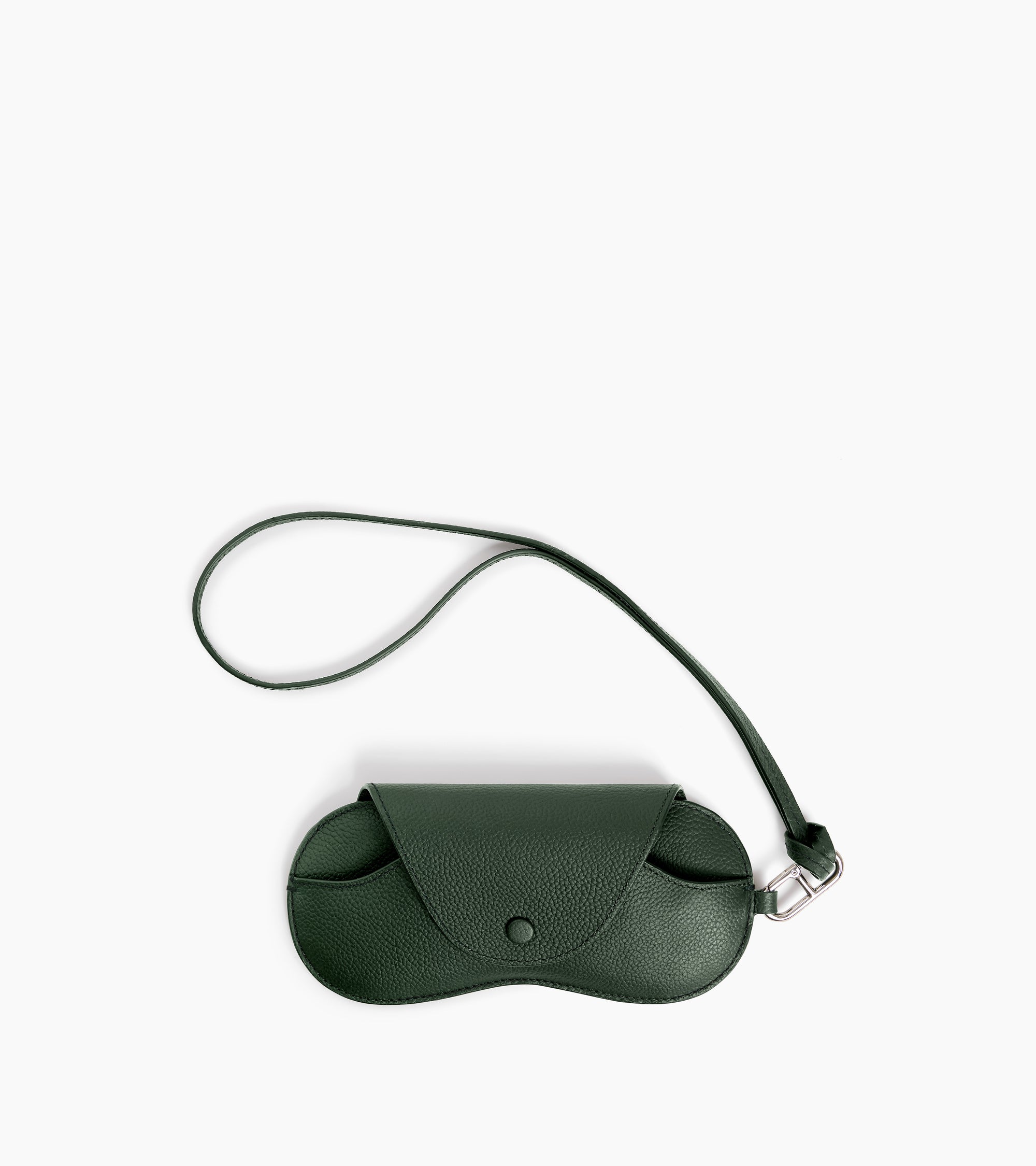 Estuche para gafas con abalorios de cuero granulado