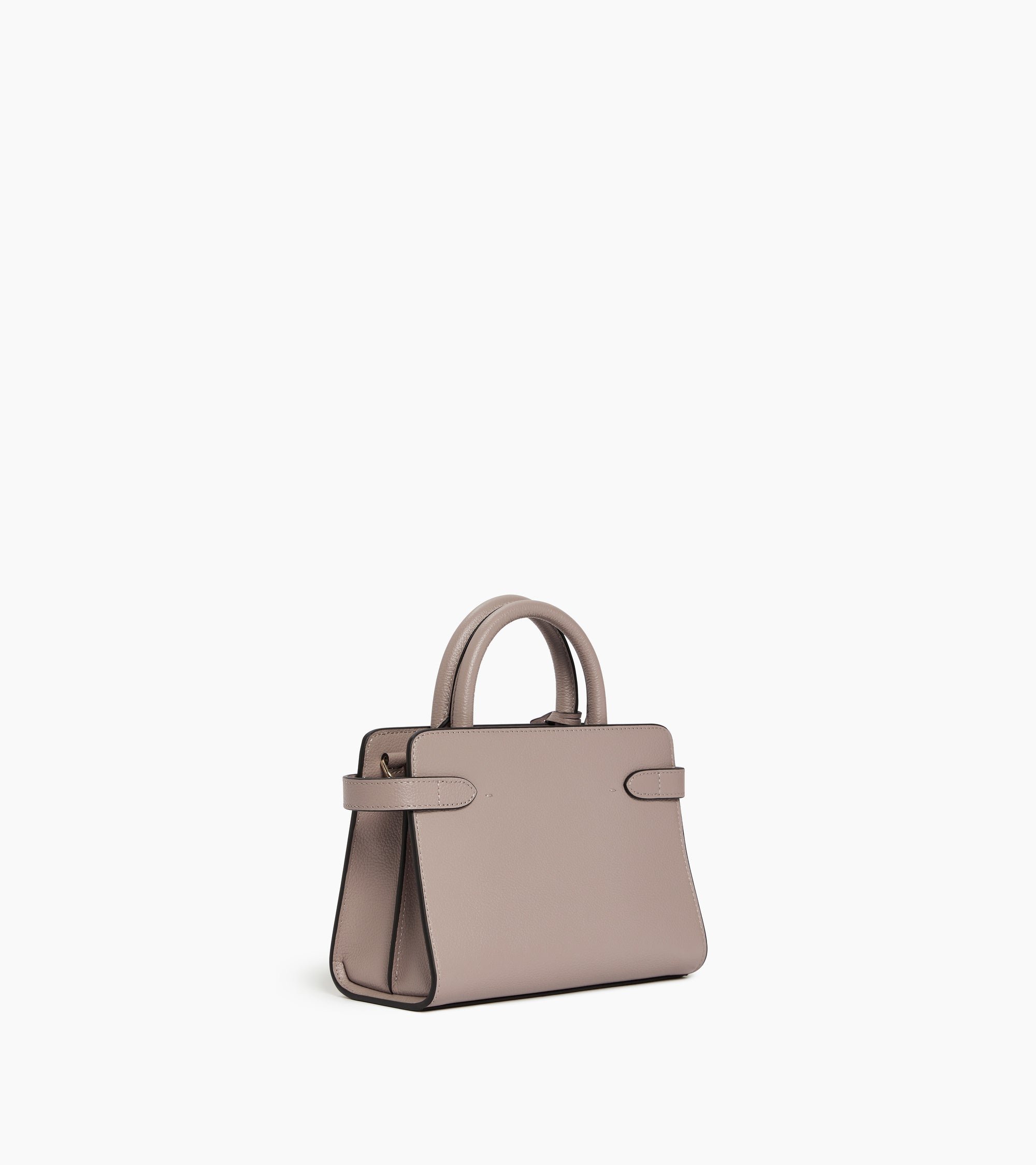 Kleine Handtasche Emilie aus genarbtem Leder mit Trageriemen