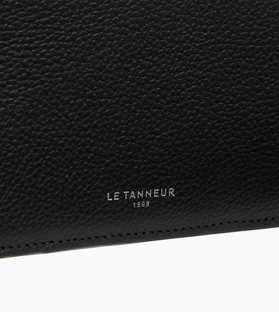 Porte cartes zippé Emilie en cuir grainé