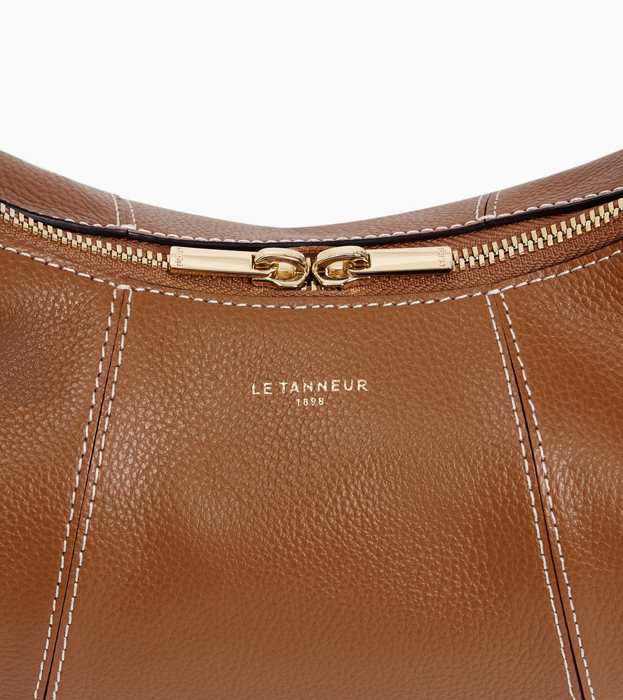 Petit sac hobo Juliette en cuir grainé