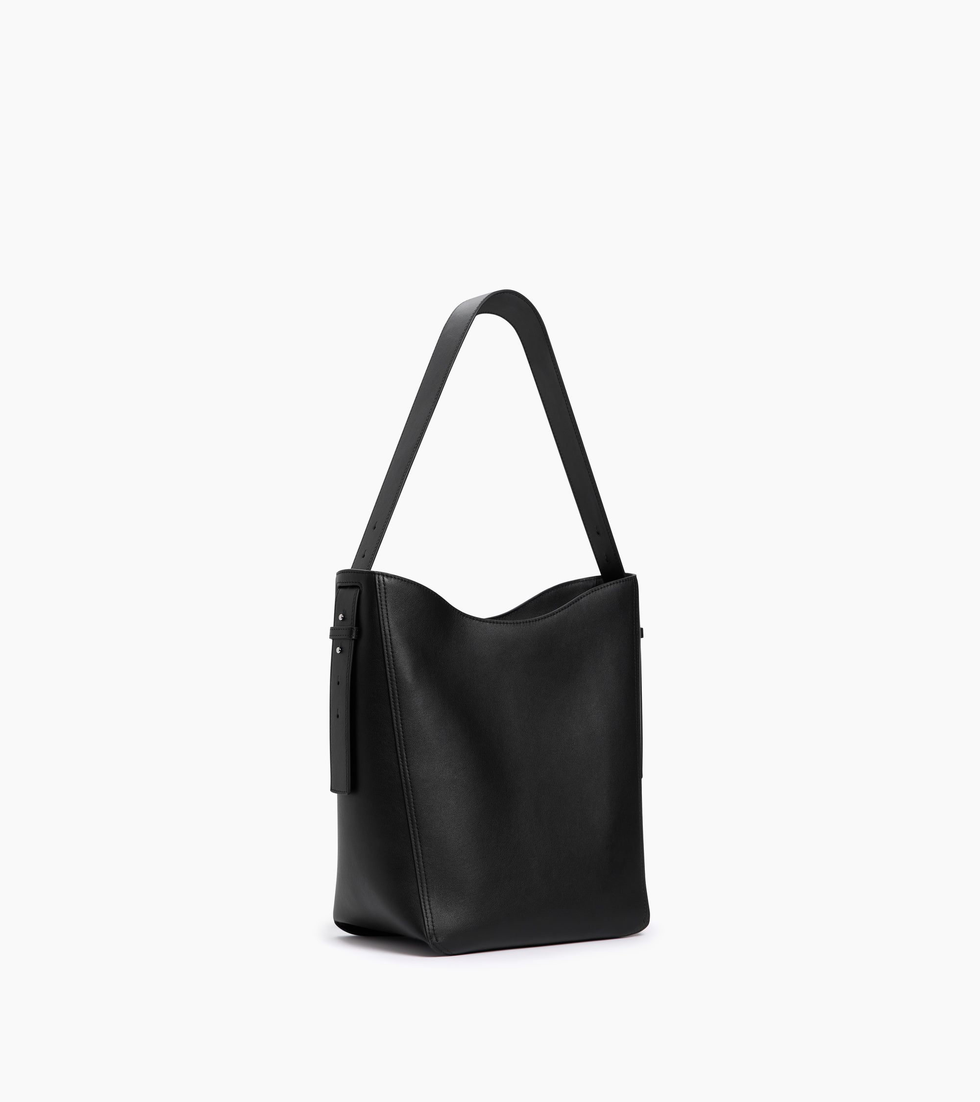 Mittelgroße Hobo-Tasche Céleste aus Glattleder