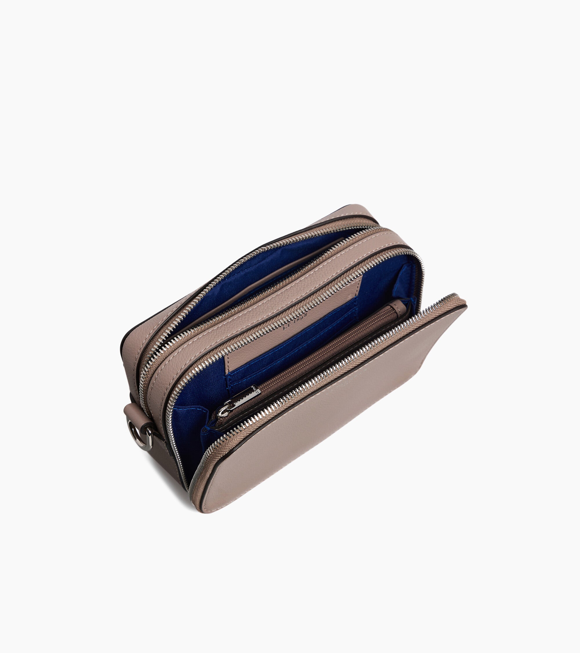Emile small 2-compartment satchel in grained leather