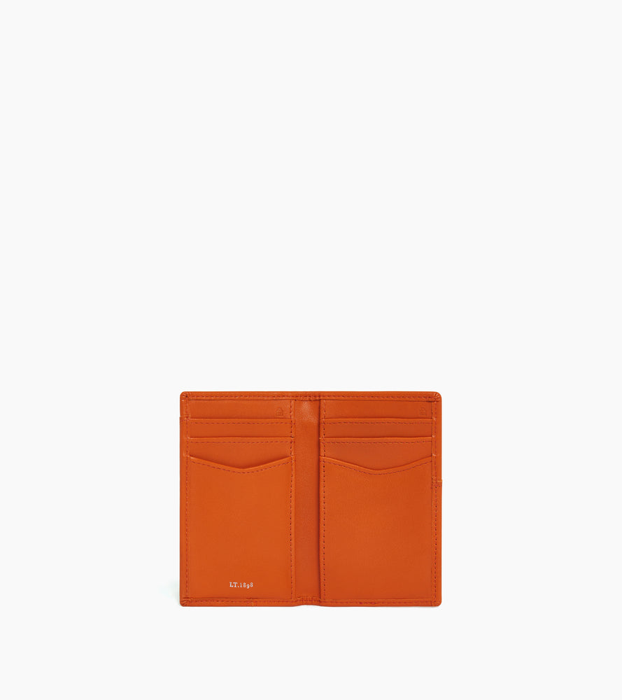 Porte cartes vertical Charlotte en cuir lisse